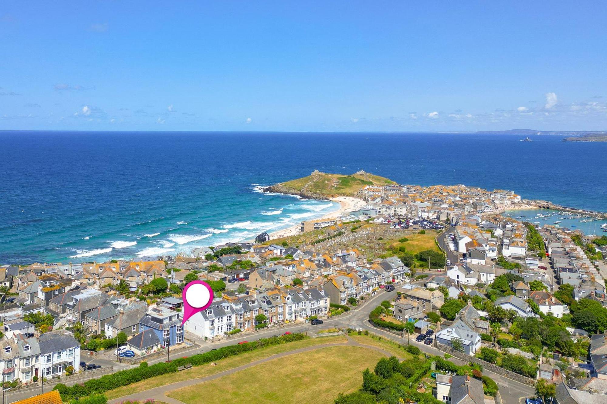 Apartament Seabreeze 3 - Seaview & Parking St Ives Zewnętrze zdjęcie
