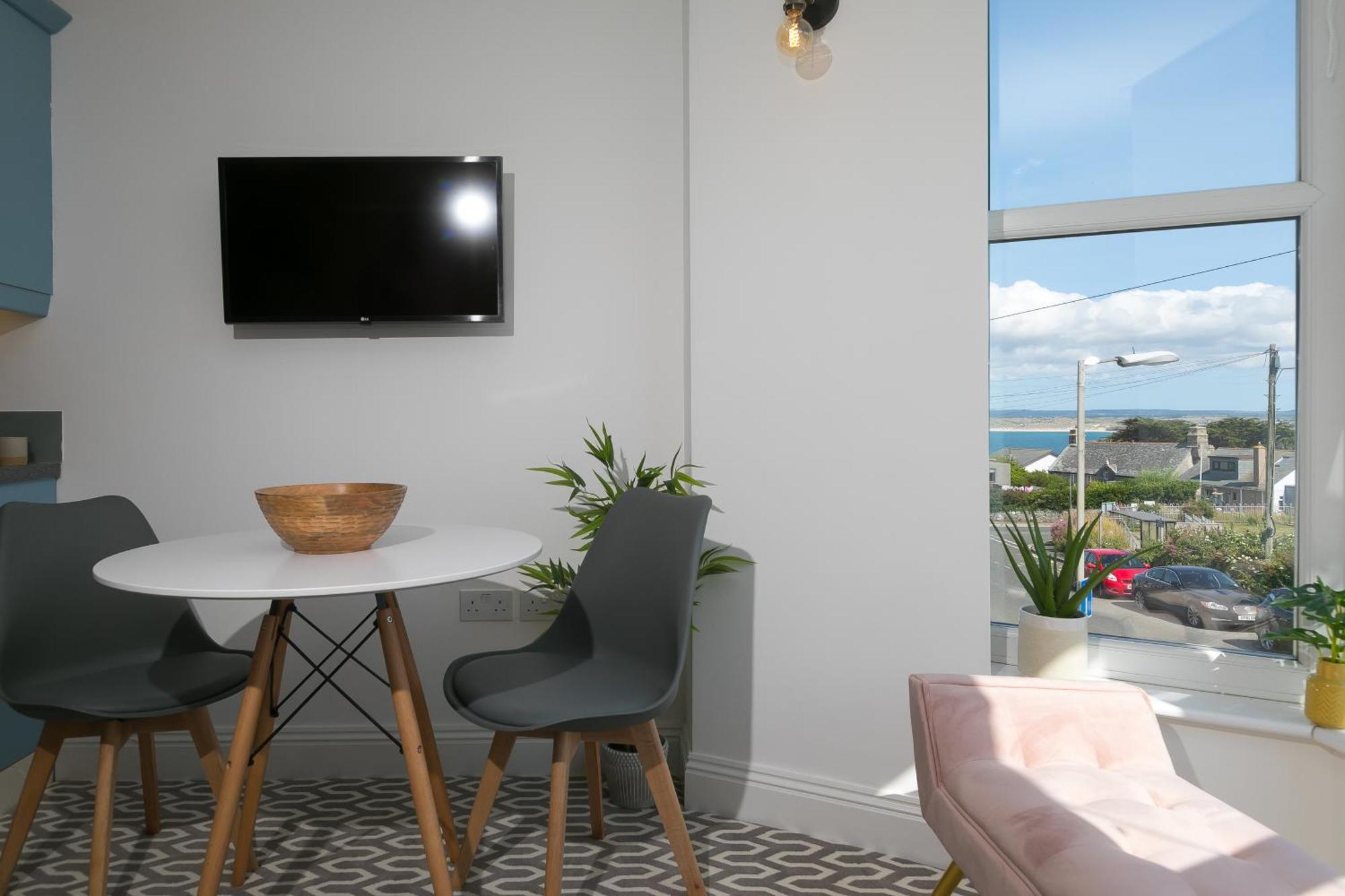 Apartament Seabreeze 3 - Seaview & Parking St Ives Zewnętrze zdjęcie
